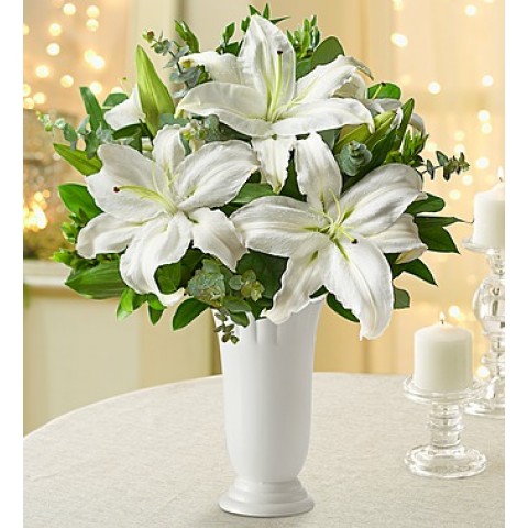 All White lilies
